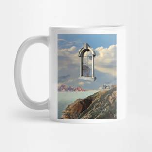 Locked In The Tower - Surreal/Collage Art Mug